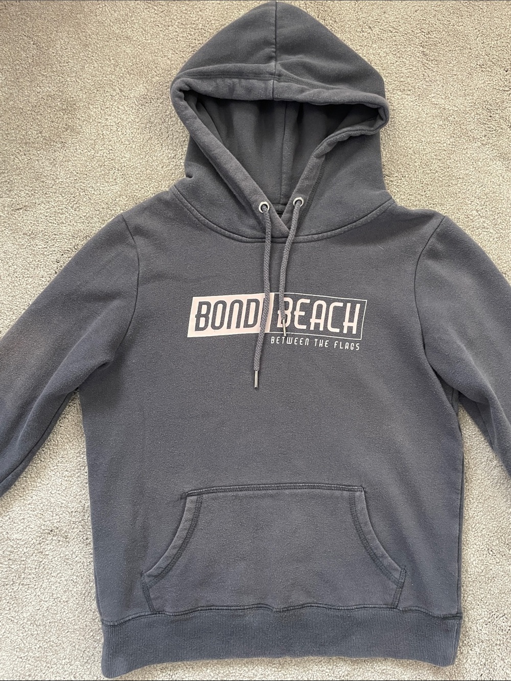 Charcoal Hooded Pullover Sweatshirt